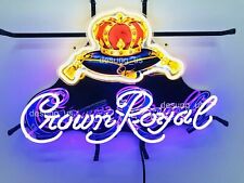 New Crown Royal Whiskey Light Lamp Neon Sign 24