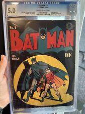 Batman #9 1942 5.0 Cgc Classic Spotlight Cover picture