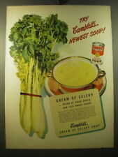 1950 Campbell's Cream of Celery Soup Ad - Try Campbell's Newest Soup picture