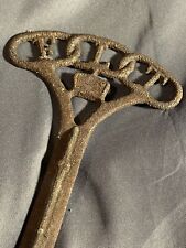 Antique Retired Fraternal Odd Fellows Cast Iron Cemetery Grave Marker picture