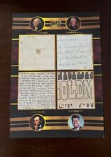 Pieces Of The Past WASHINGTON, JEFFERSON, LINCOLN, JFK HANDWRITING JUMBO RELIC picture