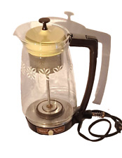 Sears  Electric White Daisy? Glass Percolator Coffee pot Model 663.877.50 picture