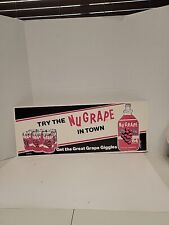vintage nugrape soda sign paper poster picture