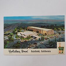 Holiday Inn Fairfield Hotel Fairfield California VTG Chrome Postcard Aerial View picture