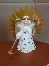 Vintage Glolite Radiant-Ray Unbreakable Angel-Glo Tree Top w Magic Wand  picture