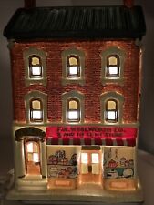 F.W. Woolworth 5 & Dime Cent Store Christmas Village  Building W/ Dept. 56 Light picture