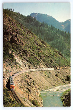 Postcard California Zephyr Train Through Feather River Canyon California CA picture