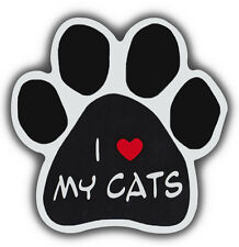 Cat Paw Shaped Magnets: I LOVE MY CATS | Cars, Trucks, Refrigerators picture