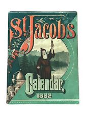 1882 St Jacobs Oil Calendar Booklet Ephemera C D Downs Williamsport CPFA picture