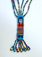Navajo Beaded 3 Strand Necklace with Yei Figure, Unsigned picture