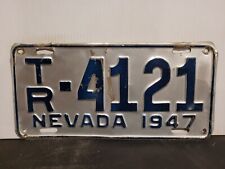 1947 Nevada License Plate Tag original. picture