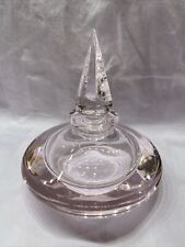 VTG Oneida Perfume Bottle Pink 24% Lead Crystal  Bridal Wedding Birthday Gift picture