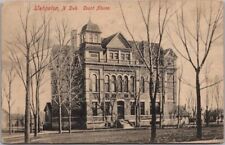 Vintage WAHPETON, North Dakota Postcard RICHLAND COUNTY COURT HOUSE 1910 Cancel picture