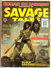 SAVAGE TALES #1 G, Barry Smith Conan, 1st Man-Thing, Marvel Comics Magazine 1971 picture