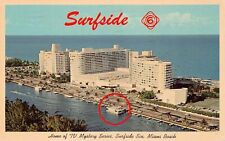 Surfside 6 Detective Houseboat Fontainebleau Hotel Miami Beach Vtg Postcard A42 picture