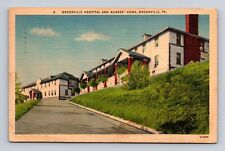Brookville PA-Pennsylvania, Brookville Hospital, Nurses Vintage c1949 Postcard picture
