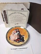 Norman Rockwell American Dream Series 'Couples Commitment' Collector Plate picture