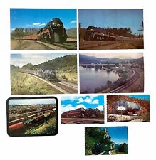 Lot of 8 Norfolk & Western Railway Postcards Oversized Vanishing Vistas Vintage picture
