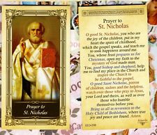 St. Nicholas with Prayer to Saint Nicholas - Glossy Paperstock Holy Card picture