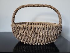 Vintage Wicker Basket with Wicker Handle picture