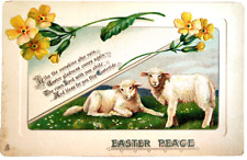 Raphael Tuck & Sons Easter Peace  c1912 Embossed Antique Postcard picture