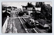 Postcard Railroad Train Kelso WA Cowlitz Way Bridge 1960s Unposted Chrome picture