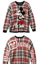 Mickey Mouse Plaid Spirit Jersey Sweater Walt Disney World Knit Pullover Xl Nwt picture