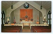 LANETT, AL Alabama ~ Interior  HOLY FAMILY CHURCH 1971 Chambers County  Postcard picture