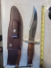 New Randall AKnife, #12-8, Stacked Leather, Leather Sheath picture