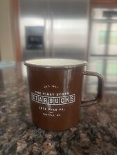 New Starbucks The First Store 1912 Pike Place Enamel Coffee Mug, 2017 picture