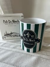 Cafe Du Monde coffee mug Green And White Stripe With Box picture