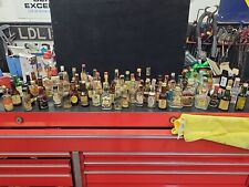 Lot of 80 Vintage Mini / Airline Type Liquor Bottles - All Glass & Empty Whiskey picture