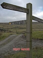PHOTO  SIGNPOST ON THE PENDLE WAY A LEFT TURN HERE WILL TAKE YOU INTO WYCOLLER O picture