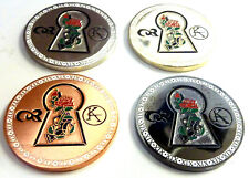 Dark Tower Stephen King Keyhole Rose Keyhole Beams Challenge Coin Set picture