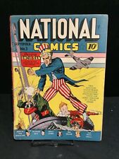 National Comics #3 (1940, Golden Age) - Last EISNER Uncle Sam USA picture