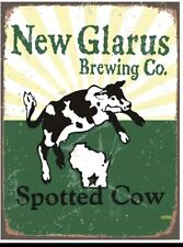 New Glarus Spotted Cow Beer Tin Sign 8”x12” Buy More and Save up to 15% picture