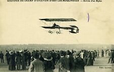 CPA 92 SOUVENIR OF THE AVIATION FIELD in ISSY-LES-MOULINEAUX Arrival of a Biplan 1910 picture