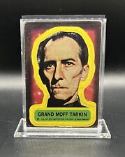 1977 Topps Star Wars Sticker #8 Grand Moff Tarkin Damaged Marked On Back picture