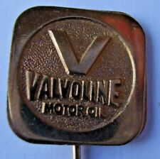 Vintage Eastern European Advertising Lapel Pin Valvoline Motor Oil Gold Tone picture