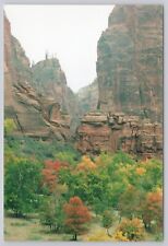 Zion National Park Utah, Altar Rock Formation, Vintage RPPC Real Photo picture
