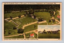 Cumberland MD-Maryland, Aerial Old Fort Frederick, Advertise, Vintage Postcard picture