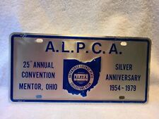 1979 ALPCA License Plate Ohio picture