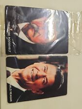  Mother's Cookies United States Presidents Set Cards Roosevelt & Reagan picture