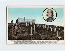 Postcard Custer's Tragic Battlefield Burlington Route USA picture