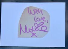 Mollie King English  Singer, The Saturdays  , Original Autograph on 6 x 4 Card picture