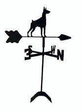 doberman pinscher roof weathervane black wrought iron look made in usa TLS1049RM picture