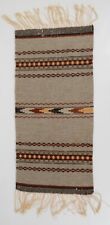 Vintage 1940s-50s Chimayo Wool Small Rug Wall Hanging 16