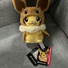 Pokémon Center Exclusive Pikachu Wearing Eevee Cape New Tags RARE Genuine picture