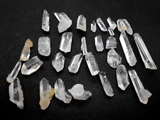 Arkansas Crystal Quartz - Small Points from Arkansas Crystal Mine -24 Pieces-4E picture