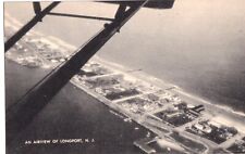 Postcard Interesting Aerial View with Airplane Part, Longport New Jersey picture